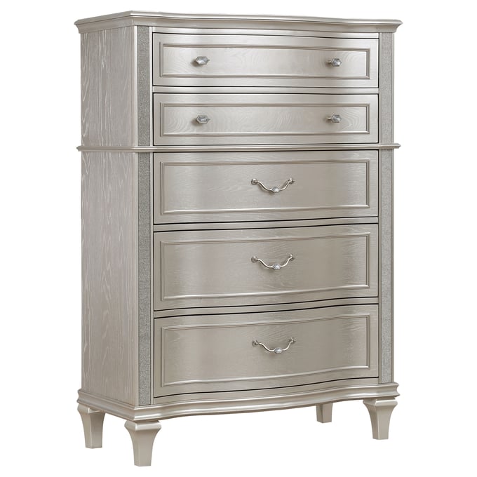 Coaster Furniture Evangeline Silver Oak 6 Drawers Chest CST-223395