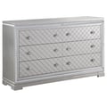 Eleanor Rectangular 6-drawer Dresser Metallic