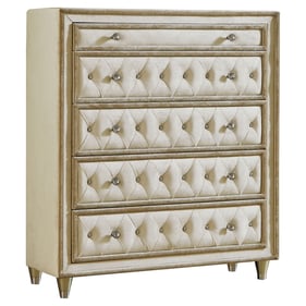 Coaster Furniture Antonella Camel Ivory 5 Drawers Chest