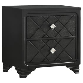 Coaster Furniture Penelope Midnight Star Black Nightstand