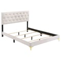 Kendall Tufted Upholstered Panel Eastern King Bed White