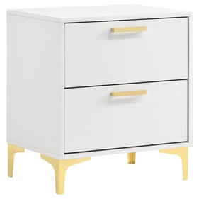 Coaster Furniture Kendall White 2 Drawers Nightstand