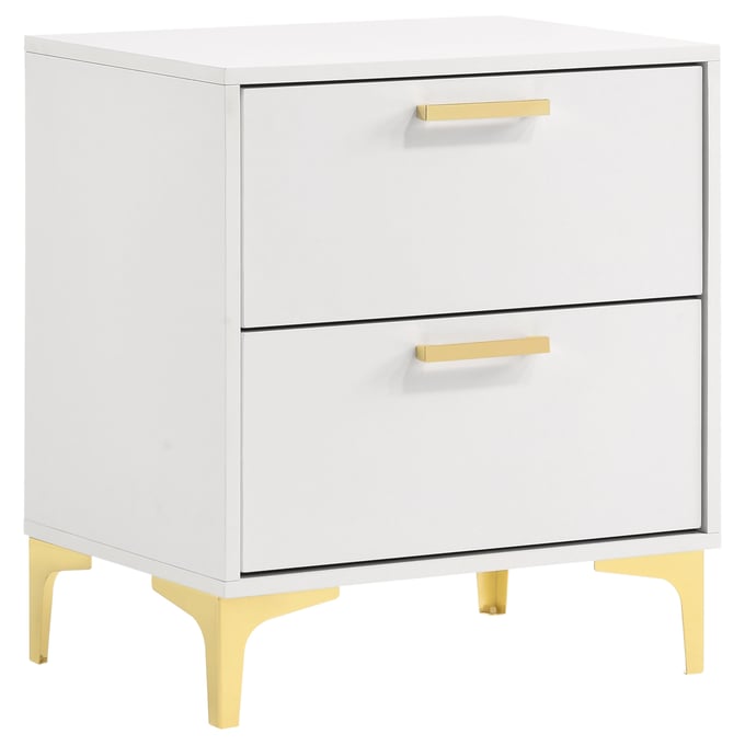 Coaster Furniture Kendall White 2 Drawers Nightstand CST-224402