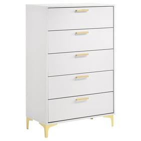 Coaster Furniture Kendall White 5 Drawers Chest