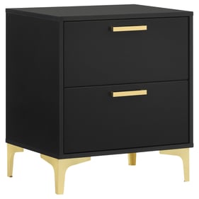 Coaster Furniture Kendall Black 2 Drawers Nightstand