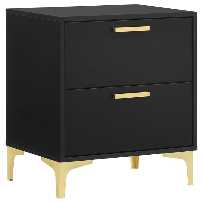 Coaster Furniture Kendall Black 2 Drawers Nightstand CST-224452