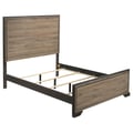 Baker Panel Queen Bed Brown and Light Taupe