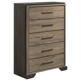 Coaster Furniture Baker Brown Light Taupe 5 Drawers Chest