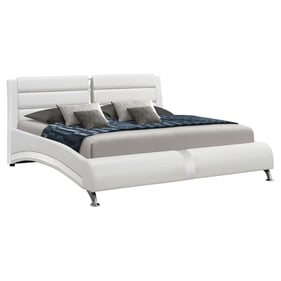 Coaster Furniture Jeremaine White King Upholstered Bed