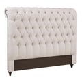 Devon Tufted Upholstered Queen Headboard Beige