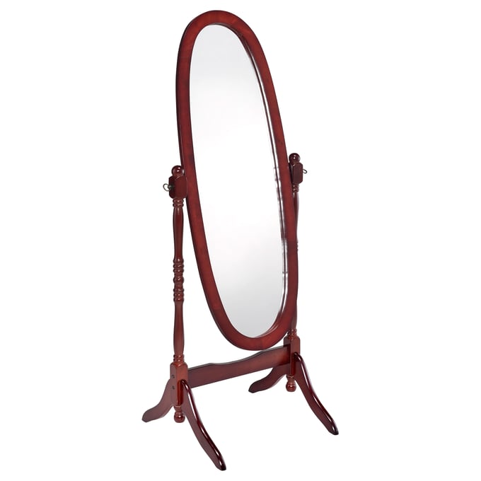 Coaster Furniture Foyet Merlot Oval Cheval Mirror CST-3101