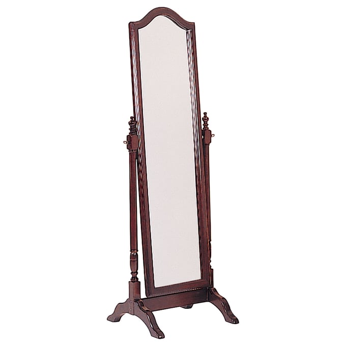 Coaster Furniture Cabot Merlot Cheval Mirror with Arched Top CST-3103