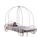 Massi Twin Canopy Bed Powder Pink