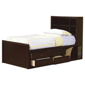 Coaster Furniture Phoenix Cappuccino Full Bookcase Underbed Storage Bed