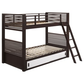 Coaster Furniture Oliver Java Twin Over Twin Bunk Bed