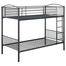 Coaster Furniture Anson Gunmetal Twin Twin Bunk Bed