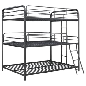 Coaster Furniture Garner Gunmetal Triple Full Bunk Bed