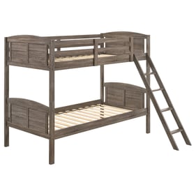 Coaster Furniture Flynn Weathered Brown Twin Twin Bunk Bed