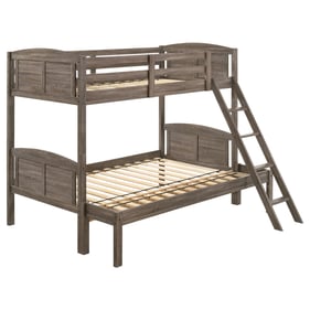 Coaster Furniture Flynn Weathered Brown Twin Full Bunk Bed