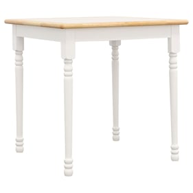 Coaster Furniture Carlene Natural Brown White Square Dining Table