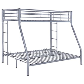 Coaster Furniture Hayward Silver Twin Over Full Bunk Bed