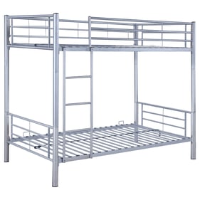 Coaster Furniture Hayward Silver Twin Over Twin Bunk Bed