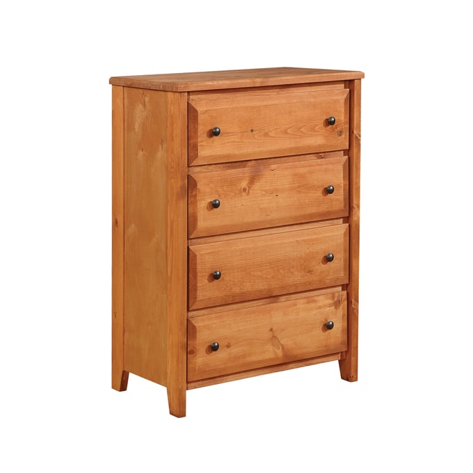 Coaster Furniture Wrangle Hill Amber Wash 4 Drawers Chest CST-460099