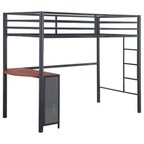 Coaster Furniture Fisher Gunmetal Twin Workstation Loft Bed