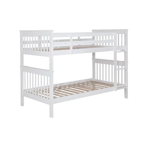 Coaster Furniture Chapman White Twin Over Twin Bunk Bed