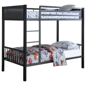 Coaster Furniture Meyers Black Gunmetal Twin Over Twin Bunk Bed