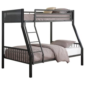 Coaster Furniture Meyers Black Gunmetal Twin Over Full Bunk Bed