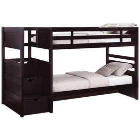 Coaster Furniture Elliott Cappuccino Twin Over Twin Bunk Bed