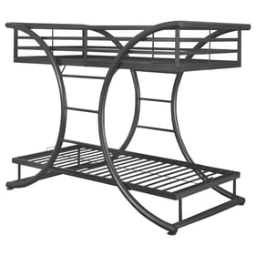 Coaster Furniture Stephan Gunmetal Twin Over Twin Bunk Bed