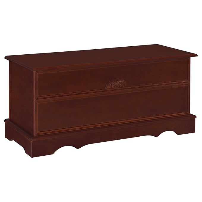 Coaster Furniture Paula Warm Brown Rectangular Cedar Chest CST-4694