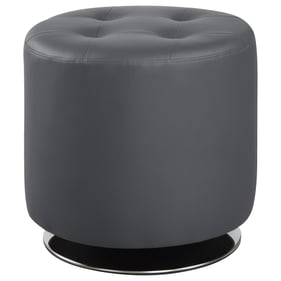 Coaster Furniture Bowman Grey Round Ottoman