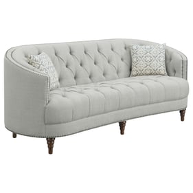 Coaster Furniture Avonlea Grey Fabric Nailhead Sofa