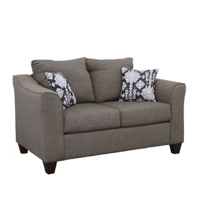 Coaster Furniture Salizar Charcoal Grey Flared Arm Loveseat