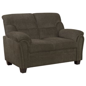 Coaster Furniture Clementine Brown Loveseat