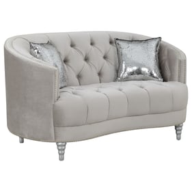 Coaster Furniture Avonlea Grey Fabric Loveseat