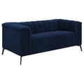 Chalet Tuxedo Arm Loveseat Blue