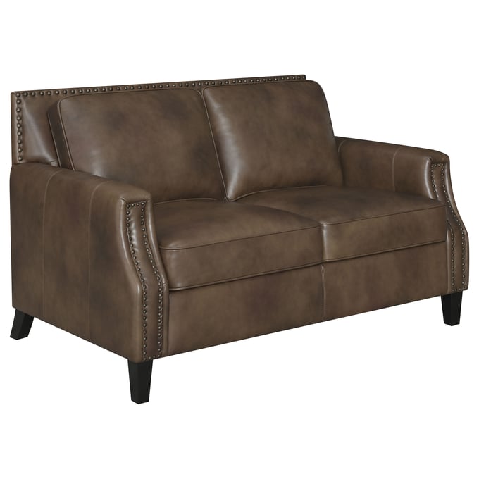 Coaster Furniture Leaton Brown Sugar Loveseat CST-509442