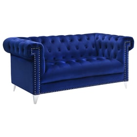 Coaster Furniture Bleker Blue Loveseat