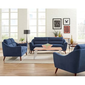 Coaster Furniture Gano Navy Blue 3pc Living Room Set