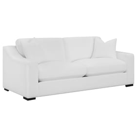 Coaster Furniture Ashlyn White Sloped Arms Sofa