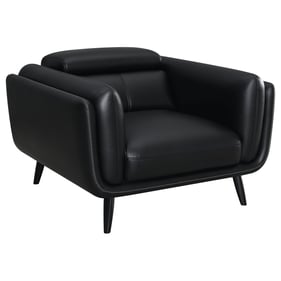 Coaster Furniture Shania Black Track Arms Chair