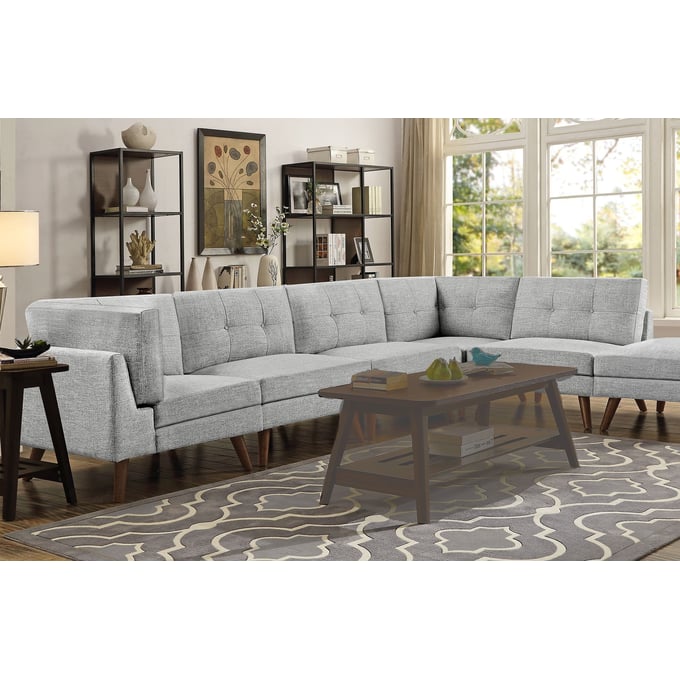 Coaster Furniture Churchill Grey 5pc Sectional CST-55130-SEC-S2