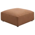 Jennifer Upholstered Ottoman Terracotta