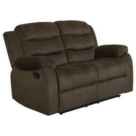 Coaster Furniture Rodman Olive Brown Motion Loveseat