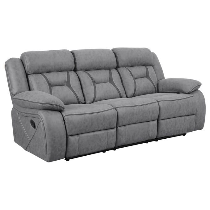 Coaster Furniture Higgins Grey Motion Sofa CST-602261