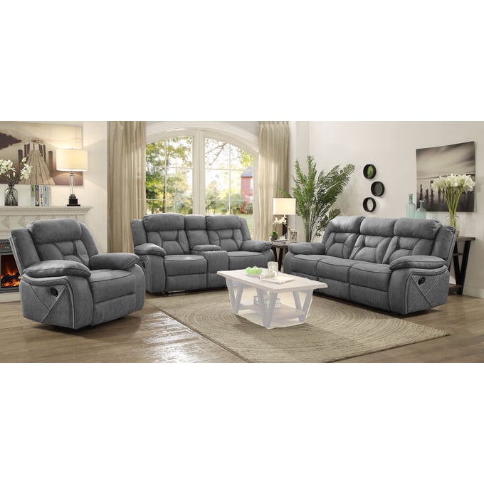 Coaster Furniture Higgins Grey 3pc Living Room Set CST-60226-GR-LR-S1